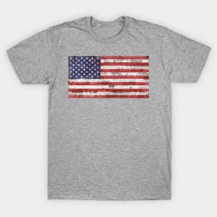 US Flag on Brick Wall T-Shirt